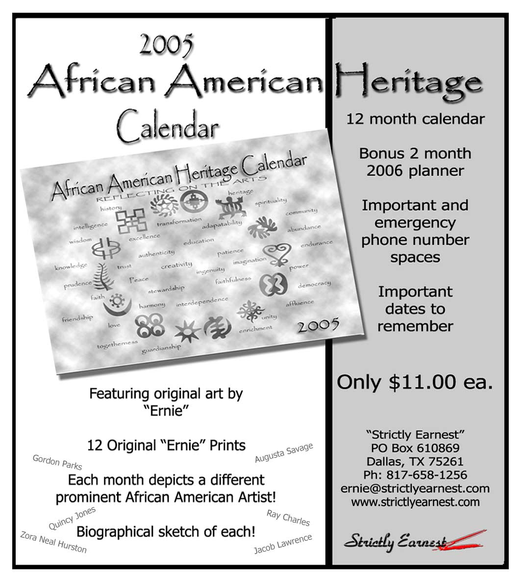 2005 Calendar Flyer